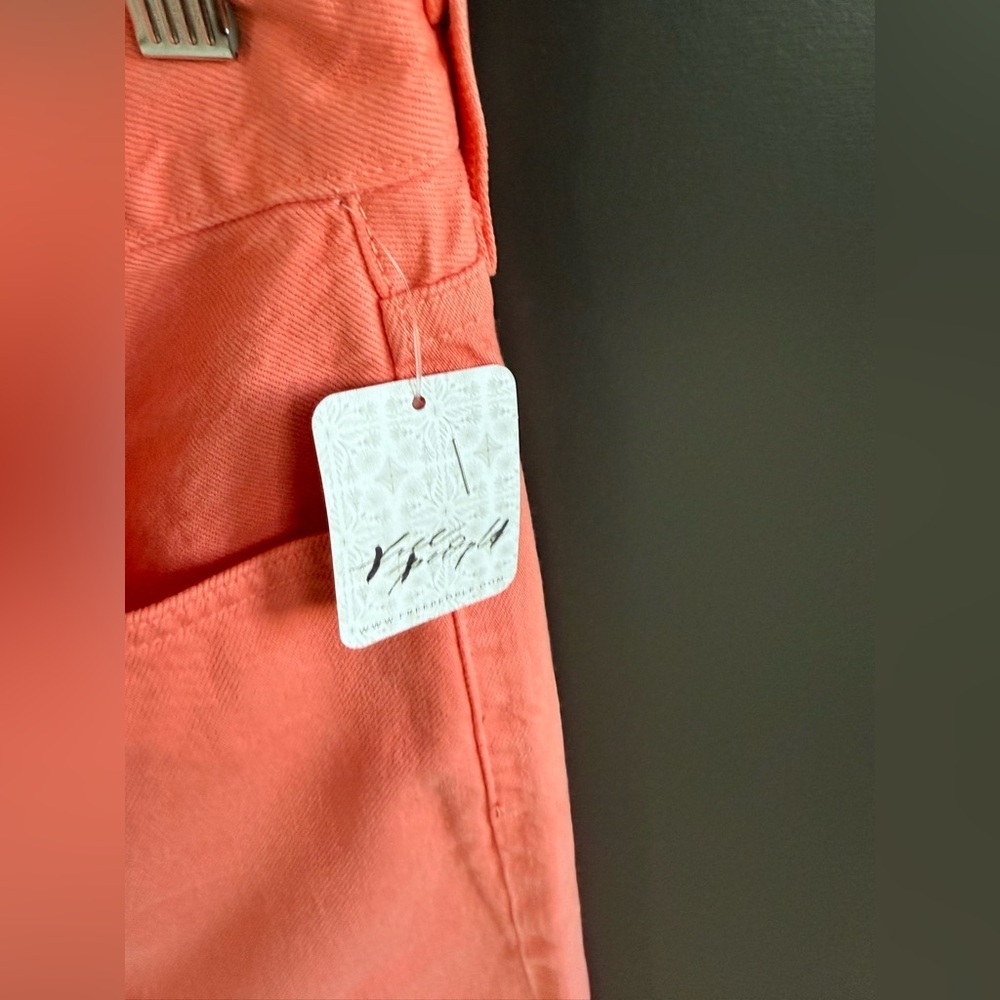 AGOLDE 90s Pinch Waist High Rise Straight •28 • NWT Salmon Pink/Peach - Picture 15 of 15